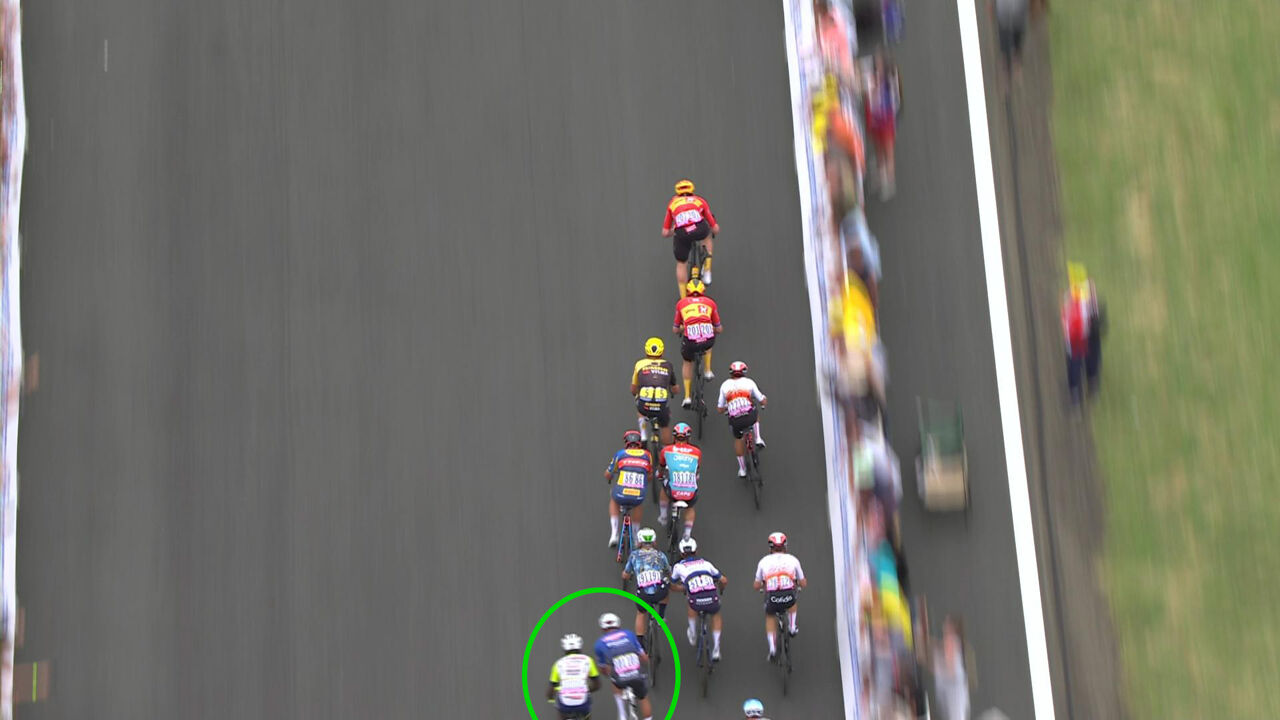 Hiervoor werd Van der Poel gedeclasseerd.