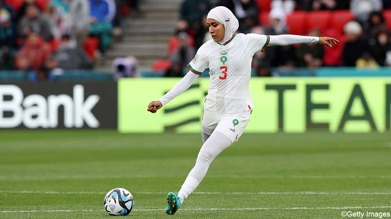 Nouhaila Benzina Makes History as First Hijab-Wearing Player at World Cup