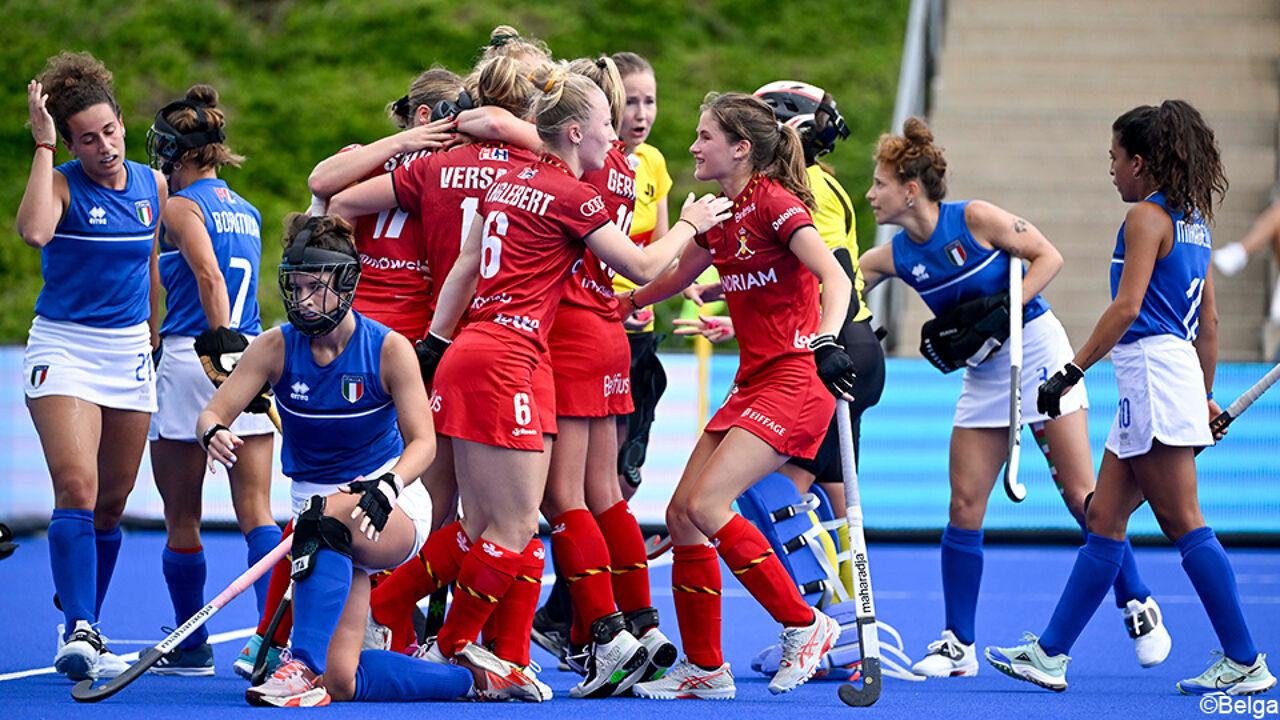 De Red Panthers overtuigen tegen Italiƫ.