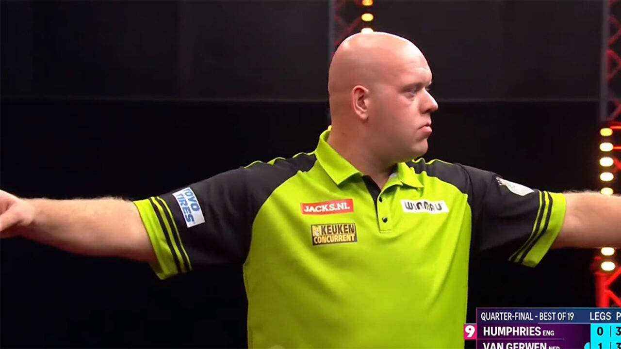 Guarda: Michael van Gerwen capovolge Amsterdam con 9 quadranti unici |  Frecce