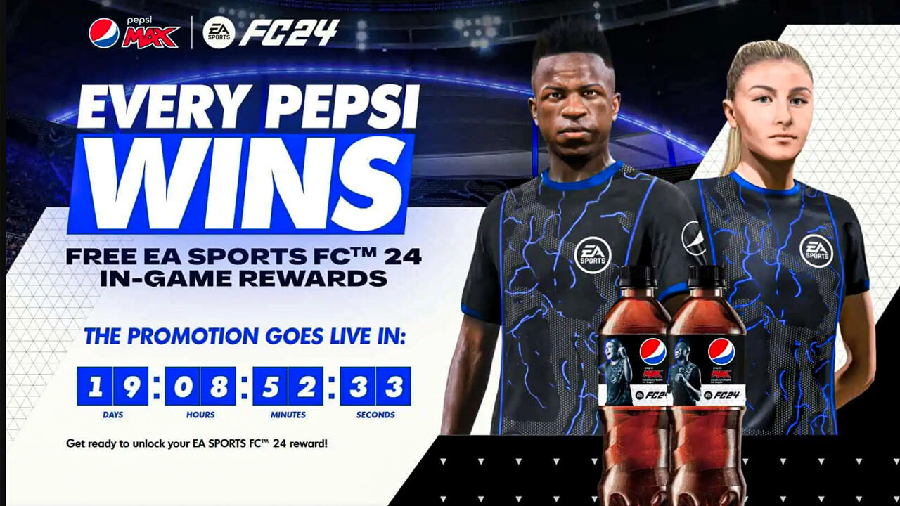 De promocampagne van Pepsi rond EA Sports FC.