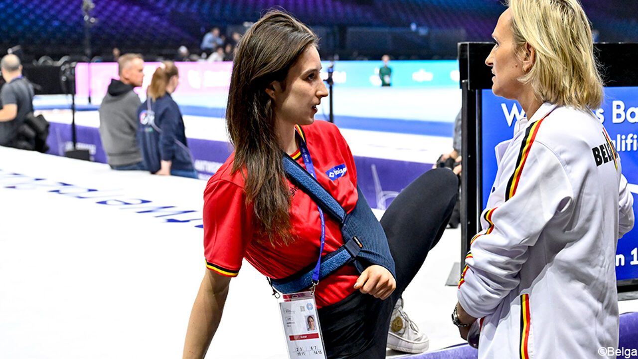 Derwael en Heuls op het afgelopen WK turnen in Antwerpen.
