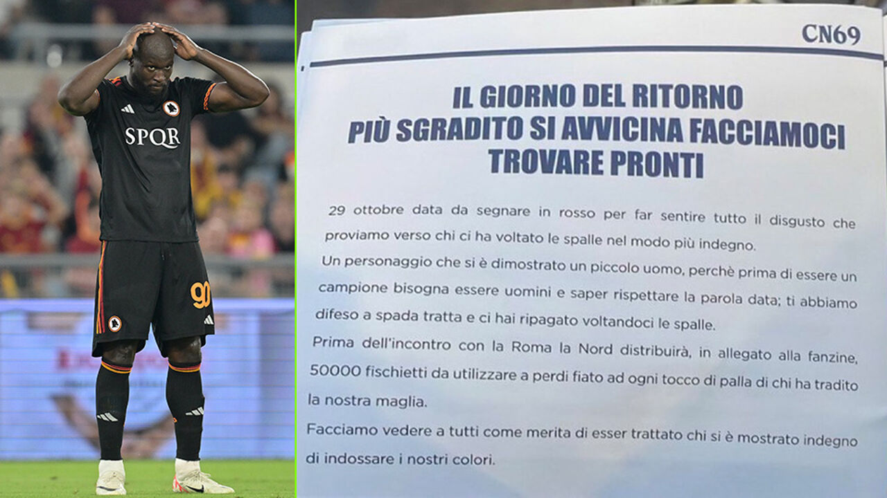 50mila fischi per Romelu Lukaku: il Diavolo Rosso attende una festa di fischi assordanti al ritorno a Milano |  Serie A