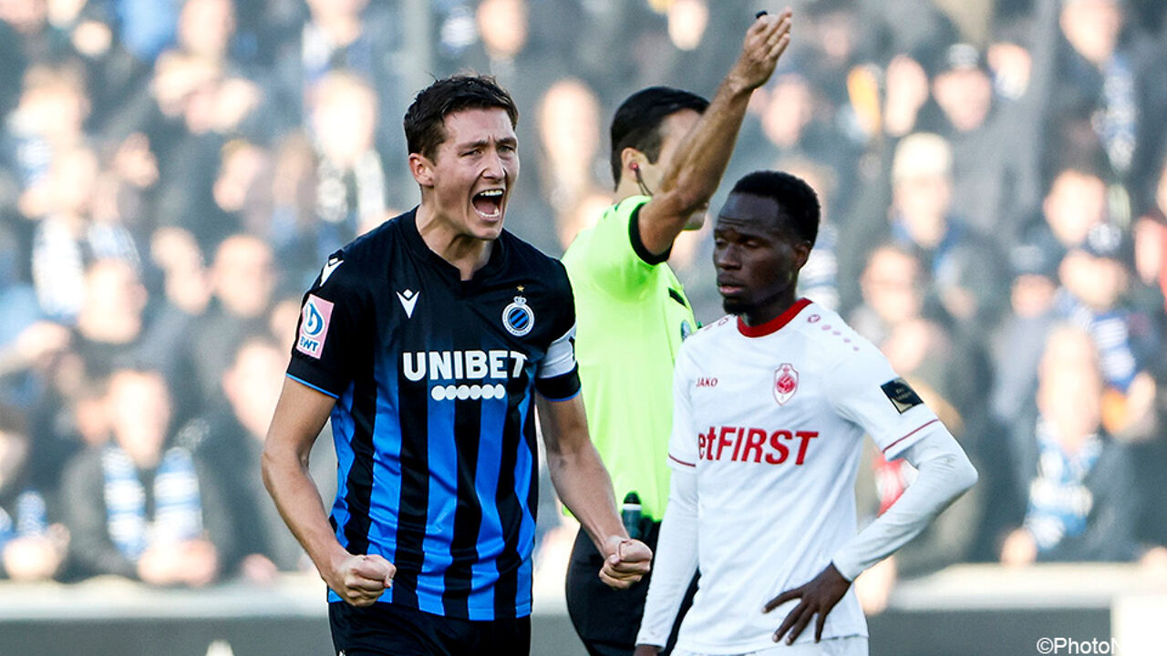 Vanaken bracht Club Brugge weer op voorsprong in de 90e minuut.