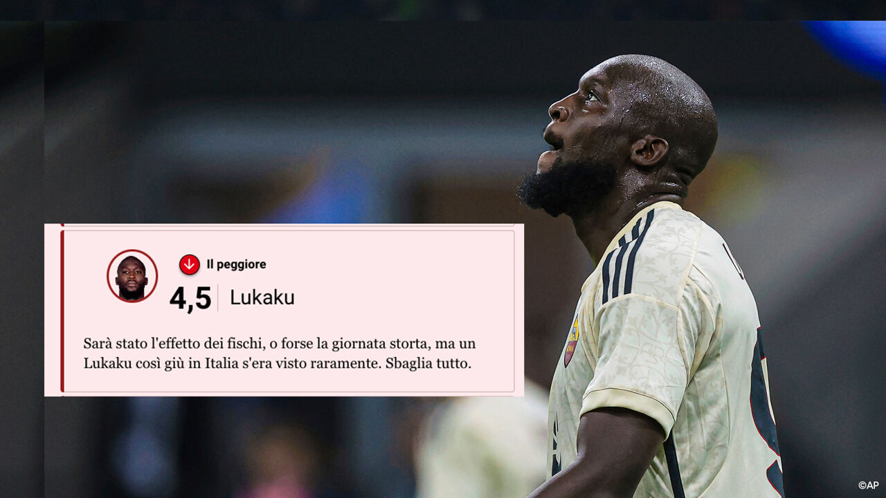 I giornali italiani deridono il “fantasma” Romelu Lukaku dopo lo scontro: “Ha sbagliato tutto” |  Serie A