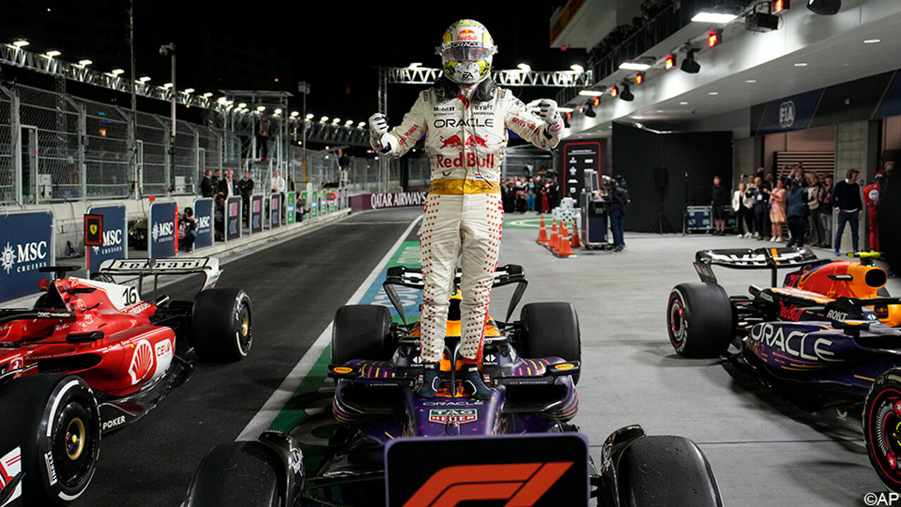 Несмотря на штрафное время, Макс Ферстаппен – «король» и контролирует захватывающий Гран-при Лас-Вегаса |  Формула 1