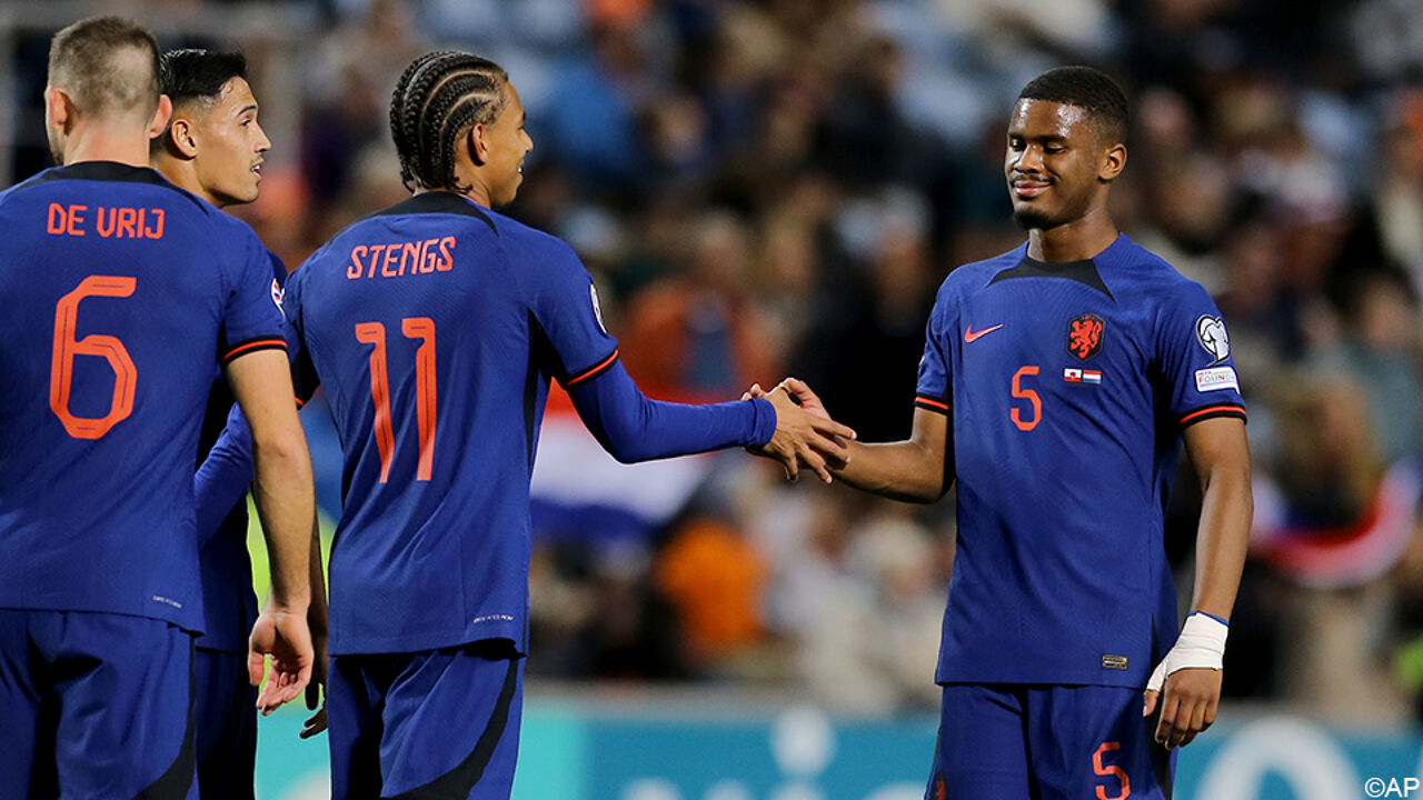 The Netherlands holds a goal celebration in Gibraltar and Stings (former Antwerp) scores a hat-trick |  Euro 2024 qualifiers