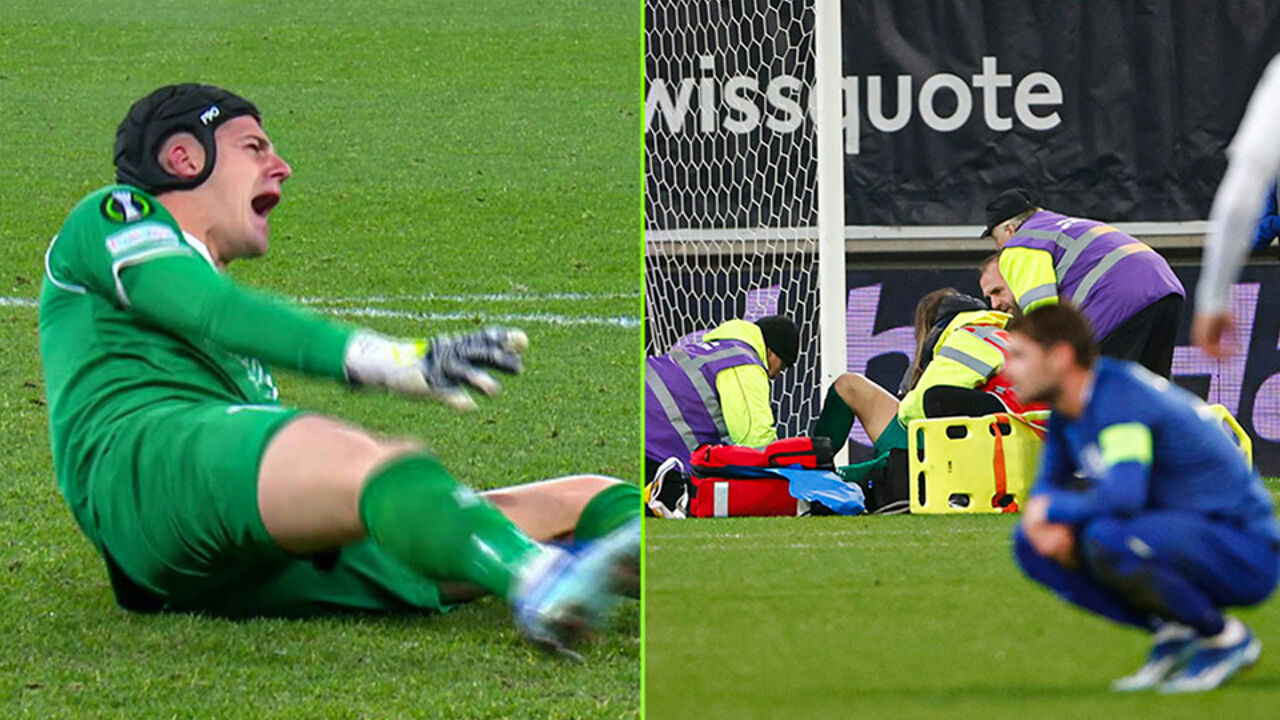 KAA Gentdoelman Paul Nardi loopt open beenbreuk op sporza