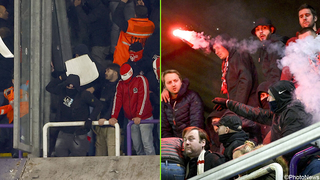 ‘All hell breaks loose’: Watch Anderlecht-Standard go off the rails as fans throw torches and chairs |  Sketch cup