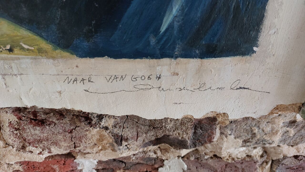 The work has now also been signed, more than 30 years later The work has now also been signed, more than 30 years later