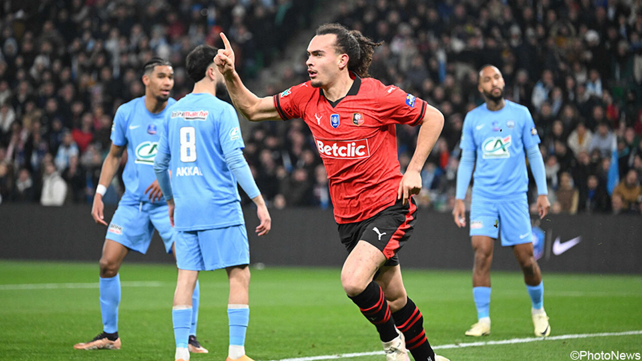 Coupe De France: Rode Duivel Arthur Theate Kopt Rennes Naar Halve ...