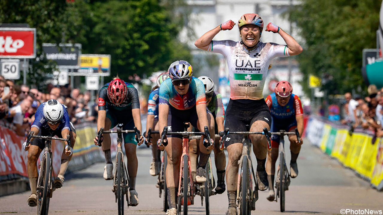 Iers kampioene Lara Gillespie heeft beste eindschot en sprint naar zege