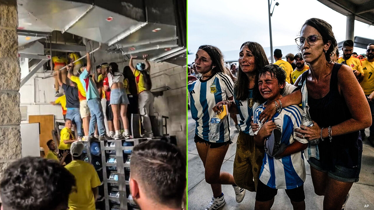 IN BEELD - Enorme Chaos Op Copa America: Fans Kruipen Door Ventilatie ...