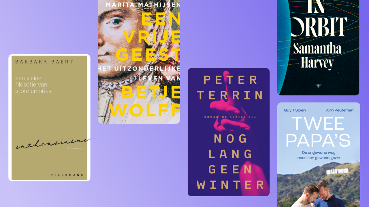 De nieuwe Peter Terrin, de (vervulde) kinderwens van Guy T'Sjoen en de