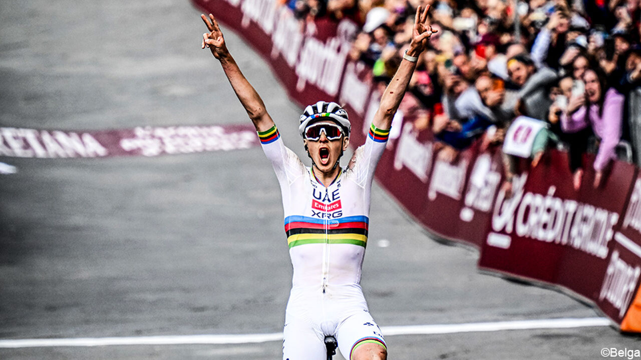 Niemand zat dichter op val van Pogacar dan Belgische fotograaf, die