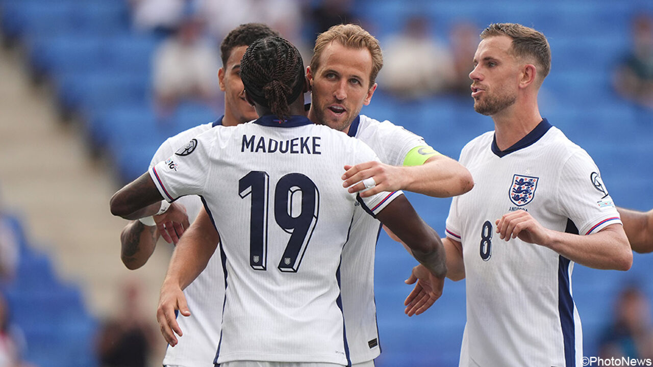 Harry Kane bevrijdt Engeland tegen Andorra: 450e doelpunt zorgt voor 9 op 9 in WK-voorronde