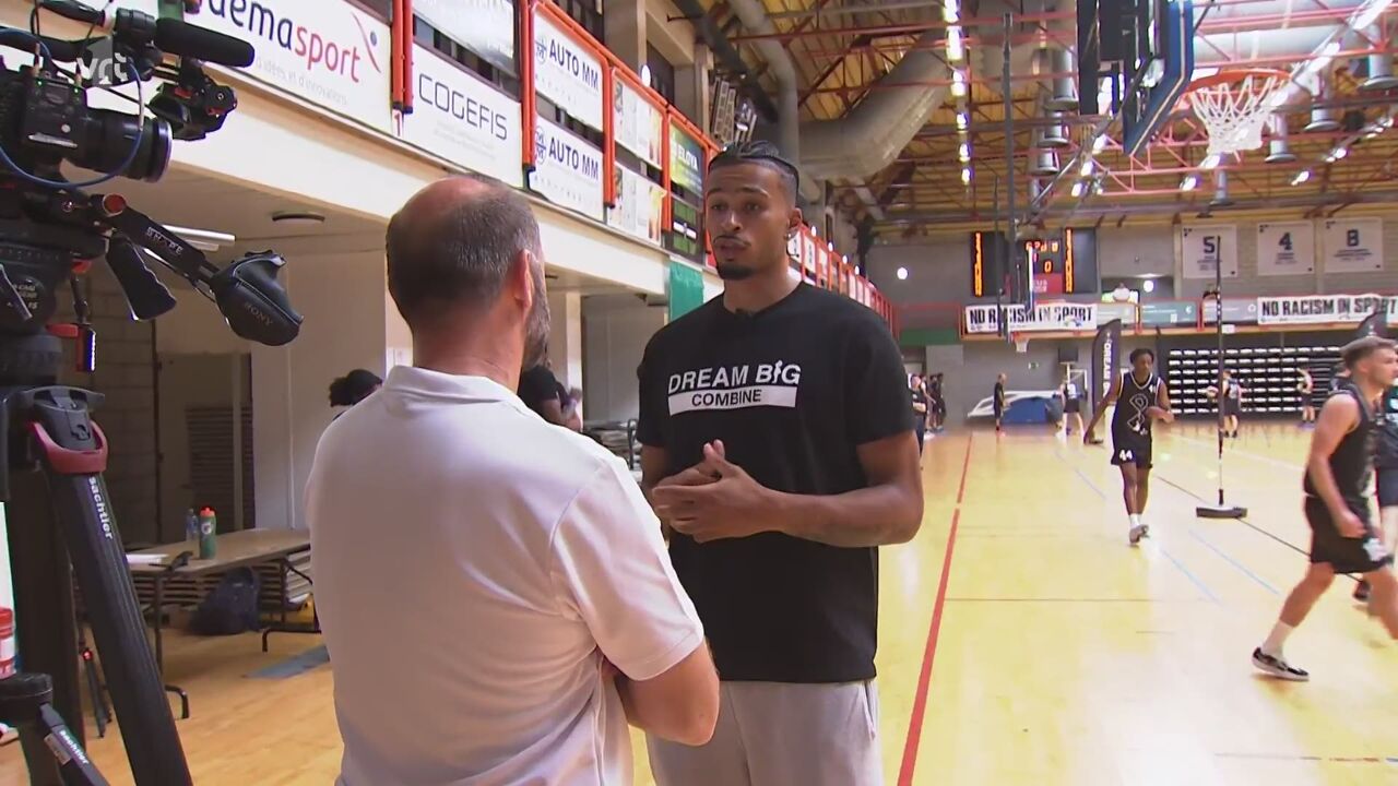 Toumani Camara bezoekt zijn Belgische basketbalacademie: 