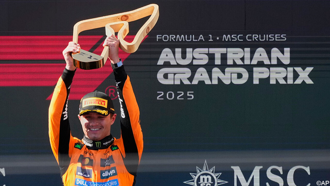 Foutloze Lando Norris wint in Oostenrijk en put weer moed voor wereldtitelstrijd