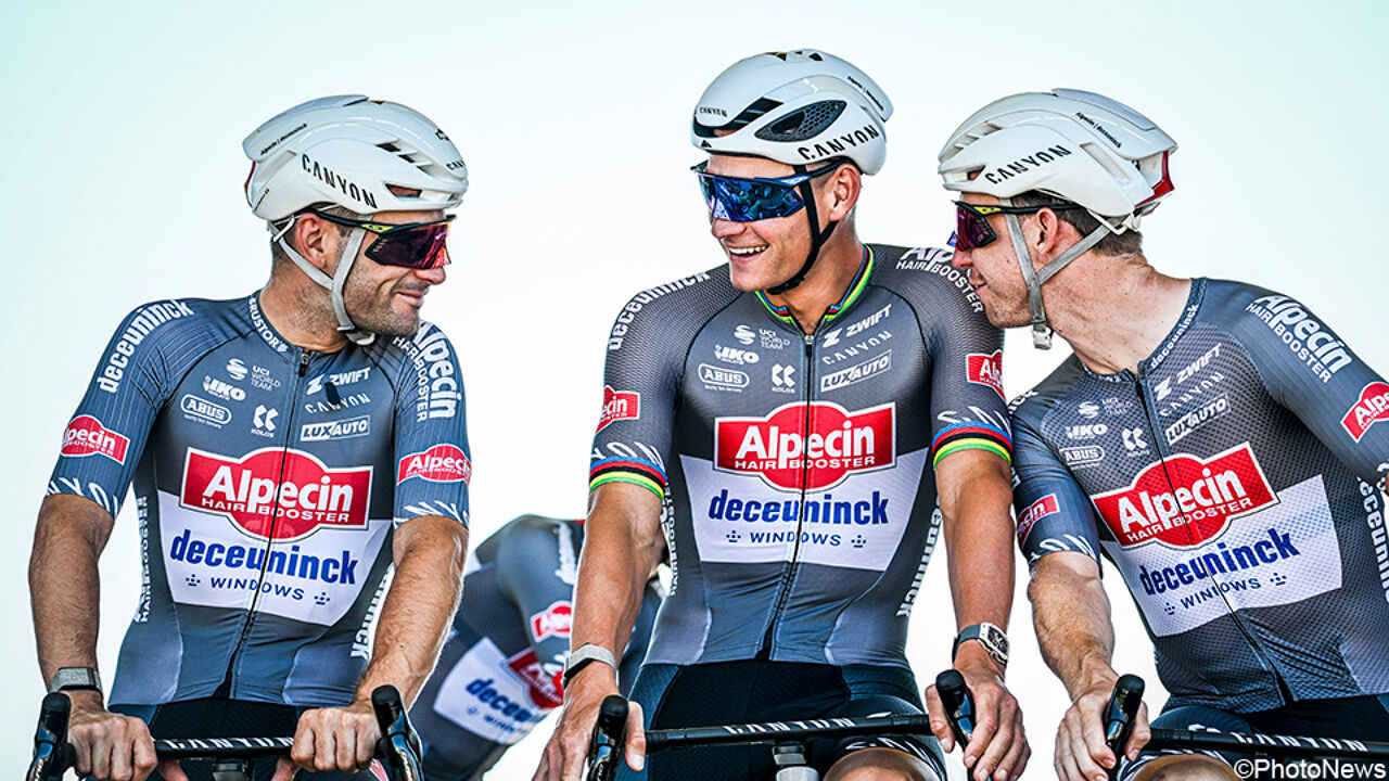 Alpecin blijft langer hoofdsponsor van ploeg Van der Poel, Deceuninck haakt  af als naamsponsor | Sporza