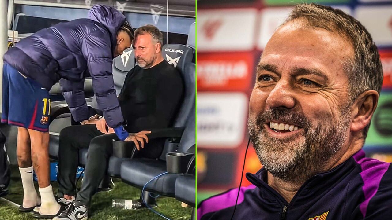 Wat spookte er door zijn hoofd? Flick verklaart bijzonder moment met  Raphinha: 