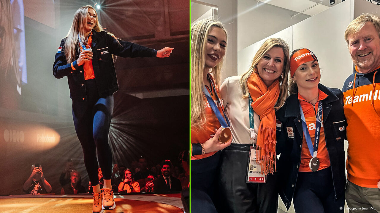 Oranje feestje voor Jutta Leerdam mét complimenten van koningspaar ...