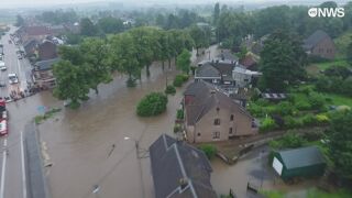 BEKIJK - Dronebeelden tonen omvang van de overstromingen