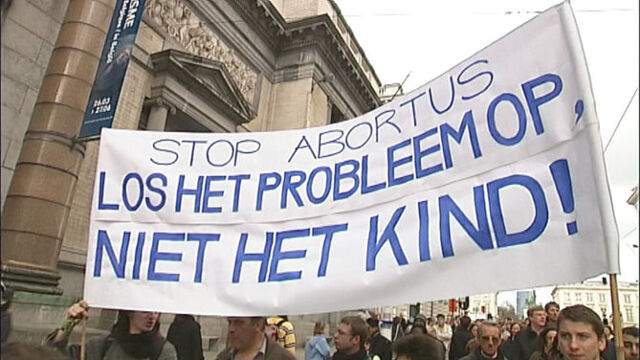 Betogers willen abortuswet afschaffen | VRT NWS: nieuws