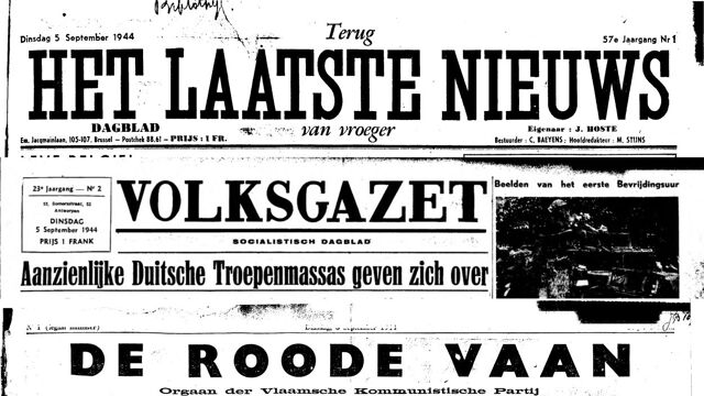 75 Jaar Geleden: De Eerste Kranten In Bevrijd België En Het Einde Van ...