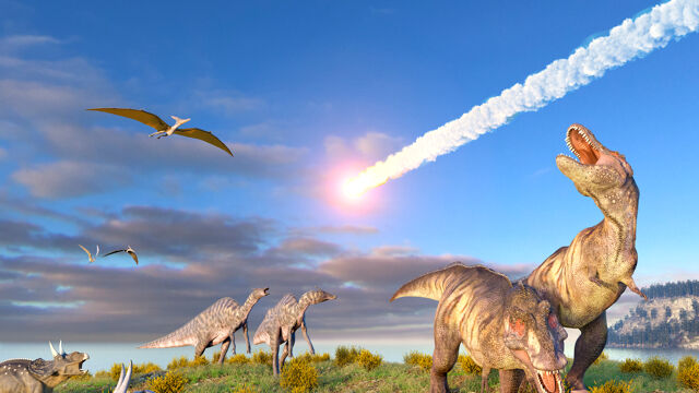 Asteroïde die einde dino's inluidde, raakte de aarde onder slechtst