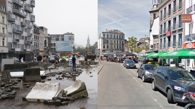 IN BEELD: foto's voor en na tonen ravage overstromingen ...