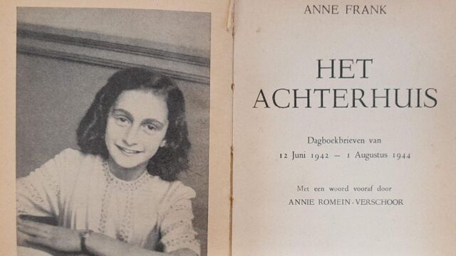 Zeldzame eerste druk van 'Het achterhuis' van Anne Frank gered uit