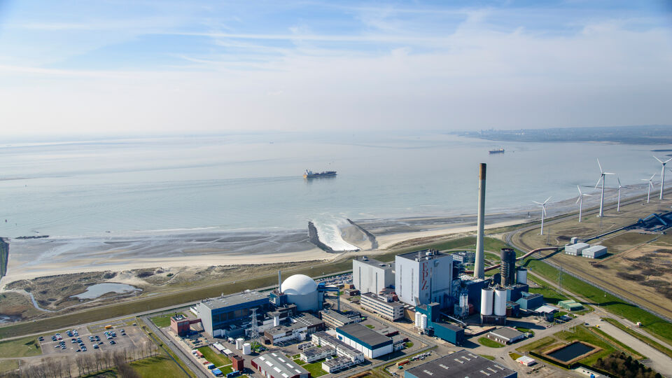 De kerncentrale in Borssele