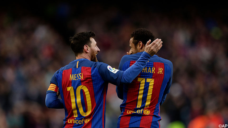 Lionel Messi en Neymar jr.