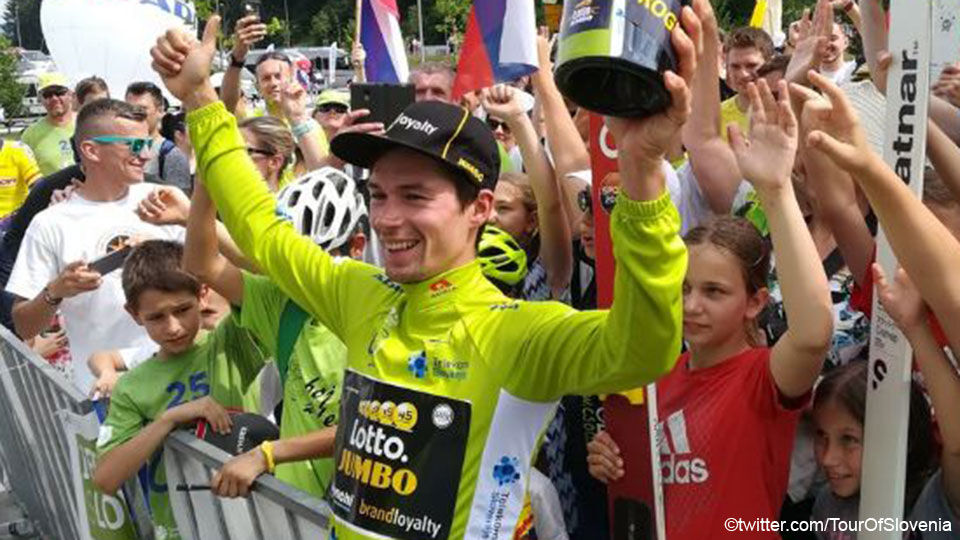 Roglic won gisteren de Ronde van Slovenië