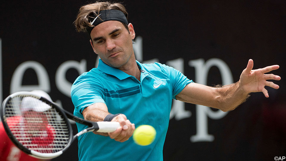 Federer bereidde zich in Halle voor op Wimbledon.