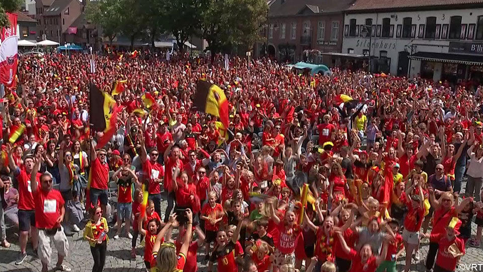 Bornem bekeek België-Tunesië massaal op een groot scherm