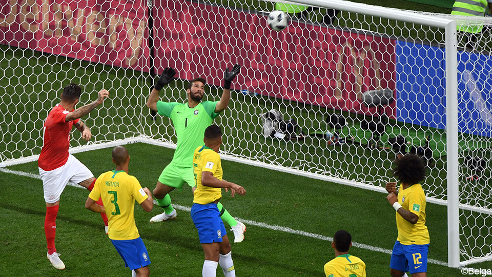 Zwitserland hield Brazilië op een gelijkspel.