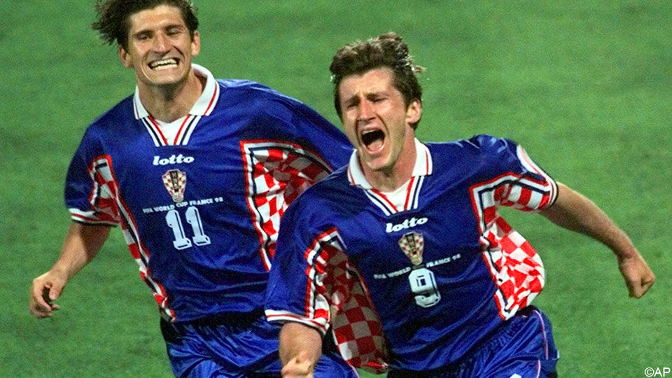 Kroatië werd 3e in 1998.