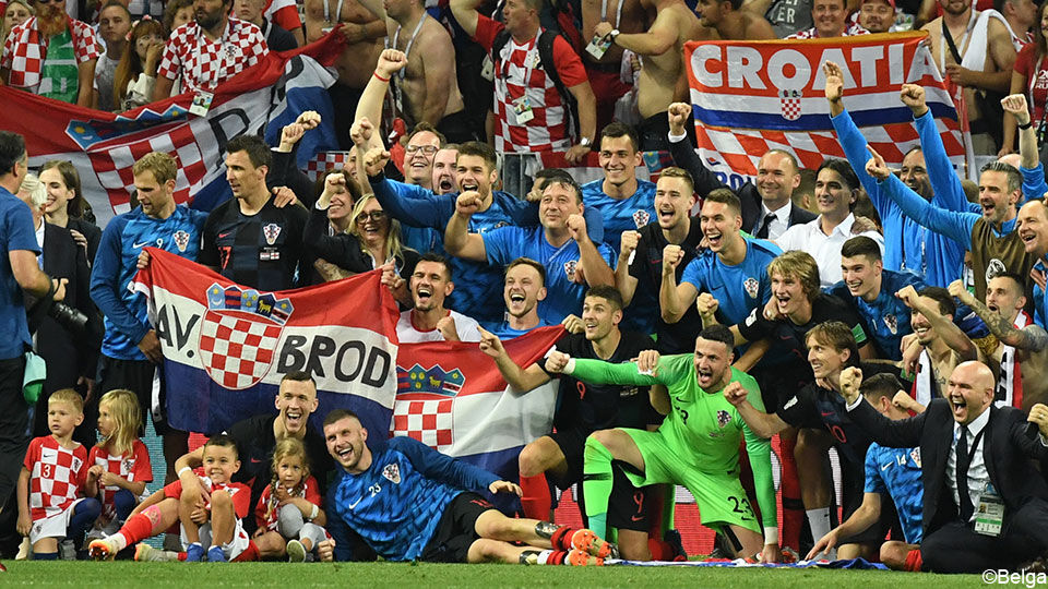 Fans en spelers Kroatië