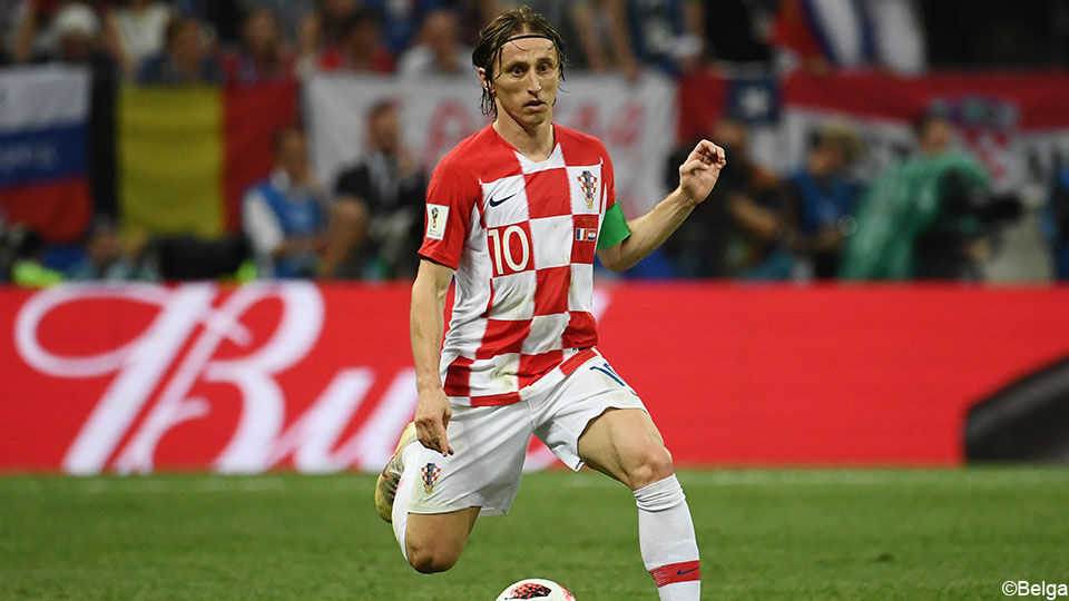 Luka Modric kreeg de Gouden Bal als beste speler op dit WK.