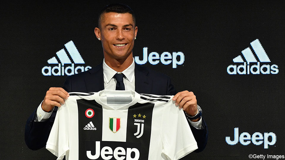 Cristiano Ronaldo bij Juventus.