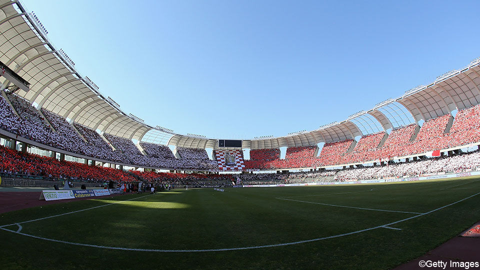 Het Stadio San Nicola van Bari.