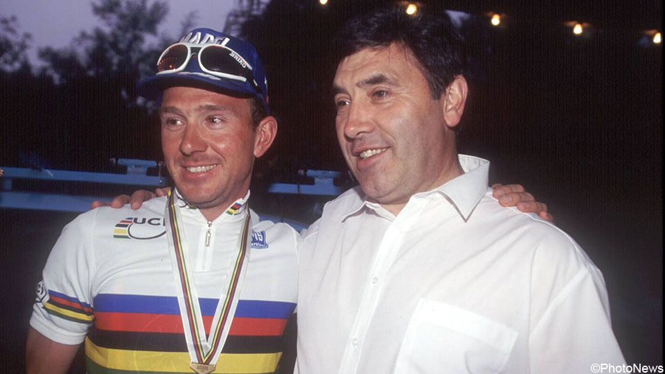 Johan Museeuw en Eddy Merckx