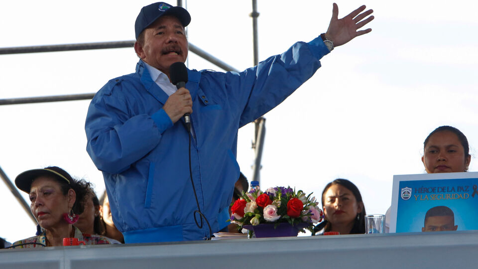 De Nicaraguaase president Daniel Ortega is al sinds 2007 aan de macht en gaat voor een vierde opeenvolgende ambtstermijn.
