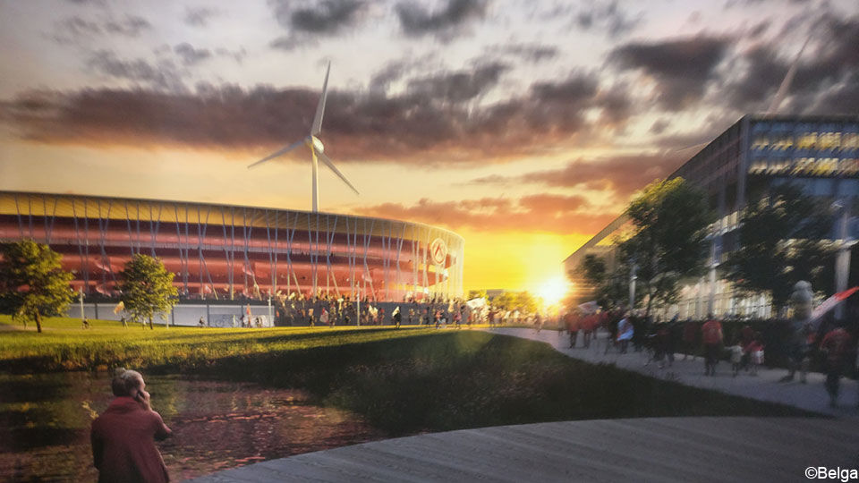 Zo moet het nieuwe stadion van Kortrijk er gaan uitzien.