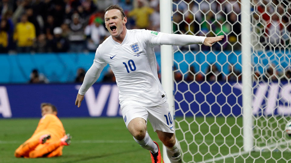 Wayne Rooney bij Engeland