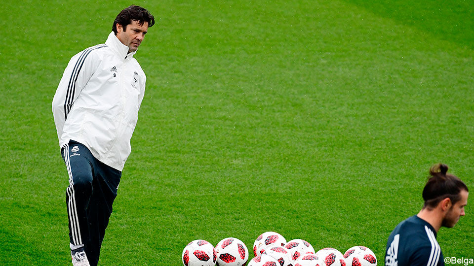 Santiago Solari en Gareth Bale
