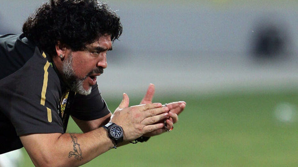 Maradona is momenteel coach bij Dorados de Sinaloa in Mexico.