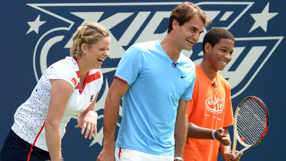 Roger Federer is blij met de terugkeer van Kim Clijsters.