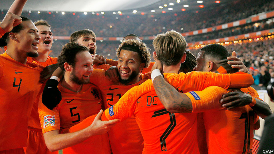 Nederland had heel wat te vieren na de knappe zege tegen Frankrijk. 